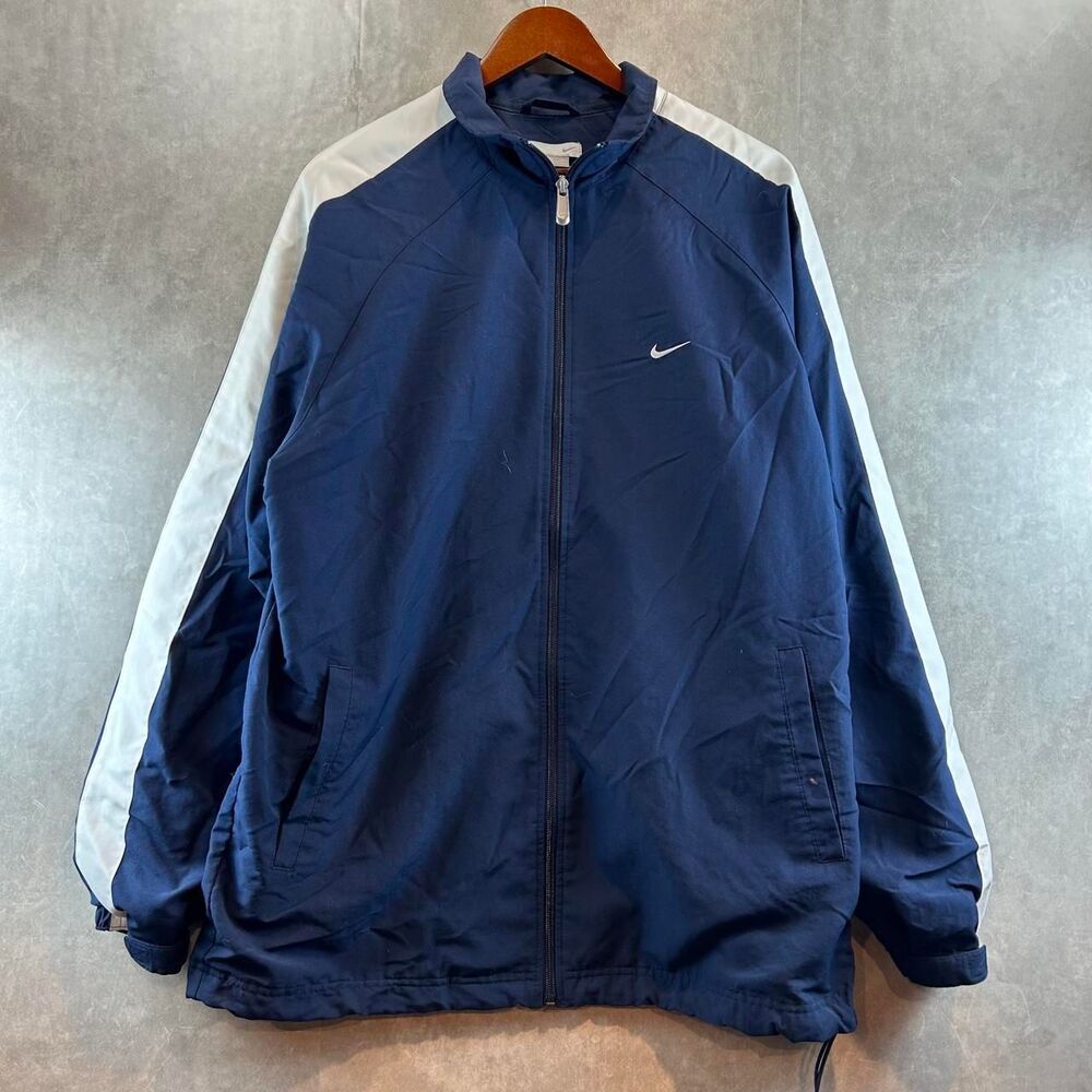 Nike Men's Navy and Blue Jacket